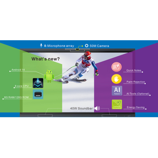 Boxlight ProColor P586UC 86" 4K Interactive Flat Panel