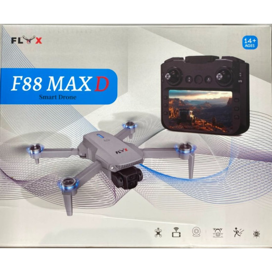 F88 Max D 4K Dual Camera Brushless FPV Drone with Remote