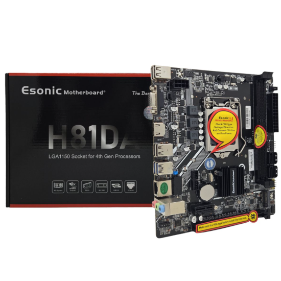 Esonic H81DA1 DDR3 LGA1150 Micro-ATX Motherboard
