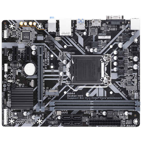 Gigabyte H310M M.2 9th Gen Micro ATX Motherboard