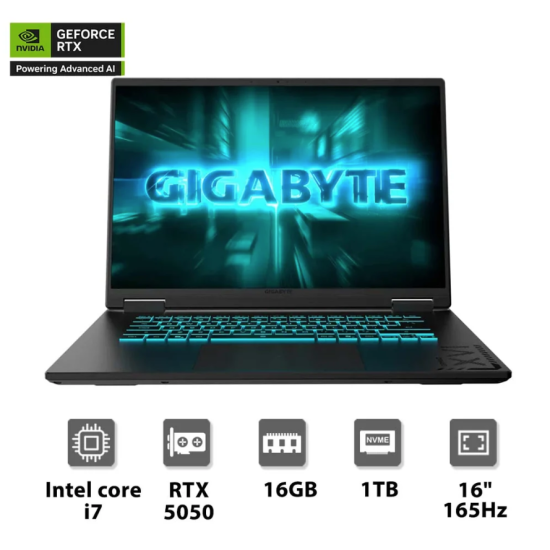 Gigabyte A16 GA6H Core i7 RTX 5050 Gaming Laptop